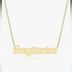 18k plated Gold Sagittarius Zodiac Necklace 18’